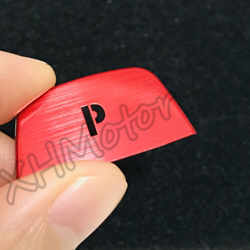 Red Gear Shift knob P Button Cover Decor Trim Sticker For BMW X4 2 3 5 6 Series - Picture 10 of 13