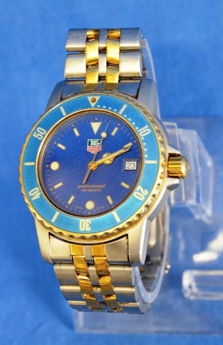 Tag Heuer WD1223-G-20 Blue Gold Professional Watch Men