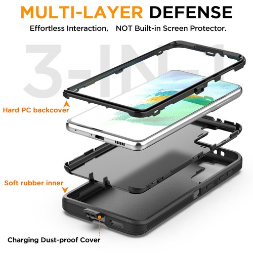 Case For Samsung Galaxy S21 FE 5G Hybrid Shockproof Heavy Duty Protection Cover - Picture 5 of 47