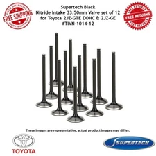 Supertech Black Nitride Intake 33.50mm Valve Set of 12 For 2JZ-GTE DOHC & 2JZ-GE