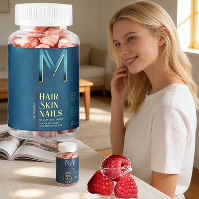 Hair Skin and Nails Gummies - Supports Healthy Hair - Vegan biotin Vitamins