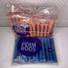 Vintage Lot Of  96 pro perm, professional perm, rods 24 X 1/4”  72 X  5/16” New
