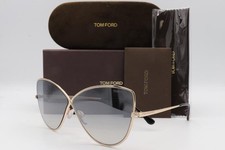 Tom Ford Elise-02 TF 569 Sunglasses Pale Gold Black 28C Authentic 65mm