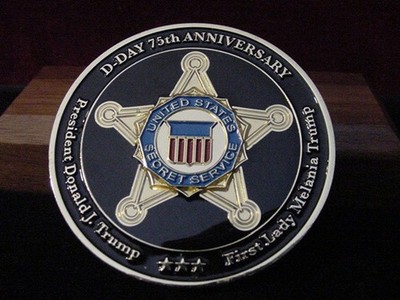 US Secret Service President Trump D-Day 75th Anniversary 2019 Challenge Coin