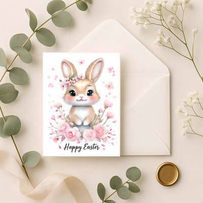 Süße lebendige Ostern Gritting Karte Premium Papier süß Frühling Design Druck Kunst A5
