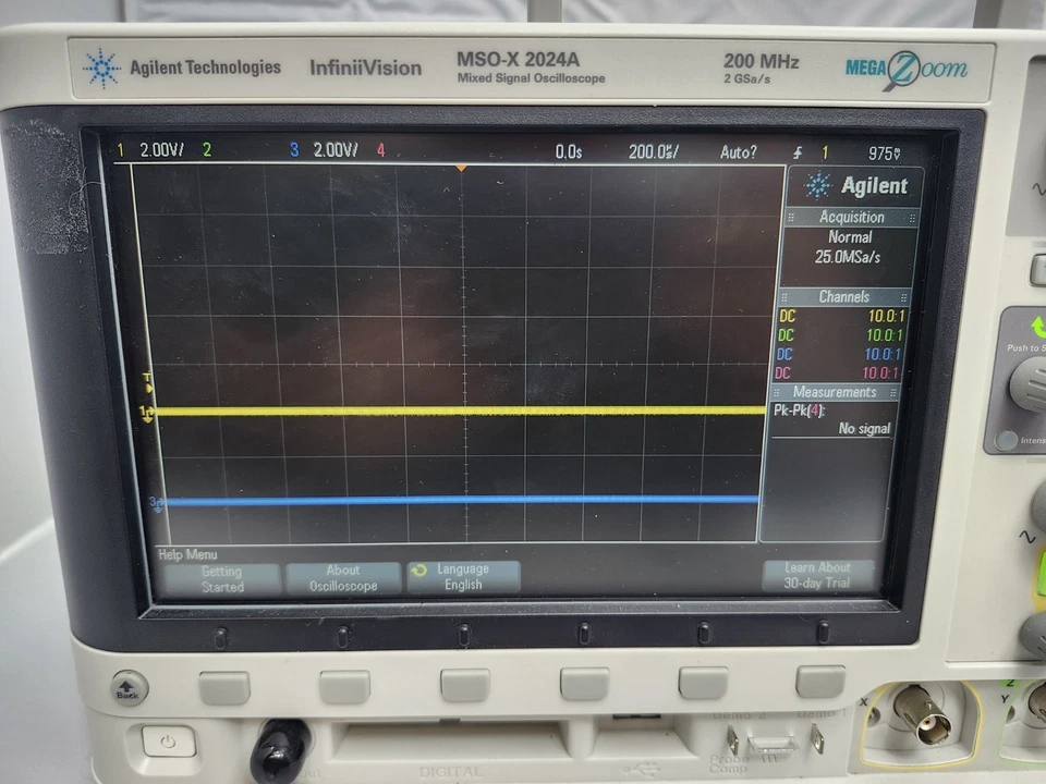 Agilent InfiniiVision MSOX2024A 200MHz Mixed Signal Oscilloscope - Image 2 of 4