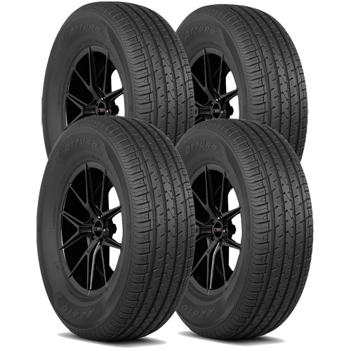 (QTY 4) P255/55R18 Atturo AZ610 109V XL Black Wall Tires 5060330610756 ...
