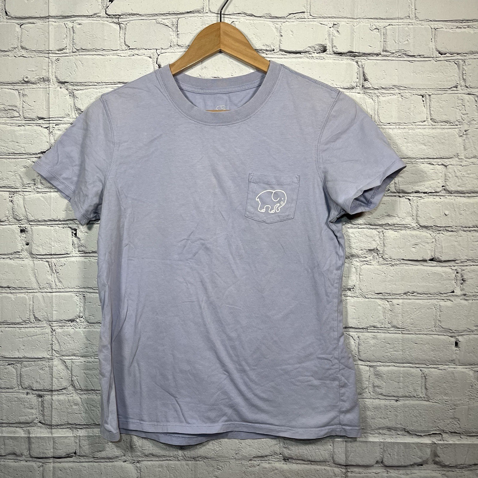 Ivory Ella Save The Elephants Short Sleeve T Shirt Womens Size Medium Purple