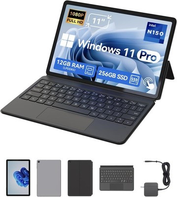 BNCF NewBook 11 2-in-1 Laptop Tablet 12+256GB Touchscreen PC Win 11 Micro HDMI