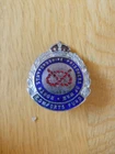ost WW2 Enamelled Chrome Badge NORTH STAFFORDSHIREPRISONERS OF WAR Comforts Fund
