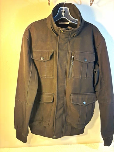 Ben Sherman Function Men's Black Bomber Jacket M Softshell Zip Pockets - product listing photo