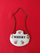 2x Vintage Decanter LABEL WHISKY + Sherry ROYAL ADDERLEY  Great Gift UK seller