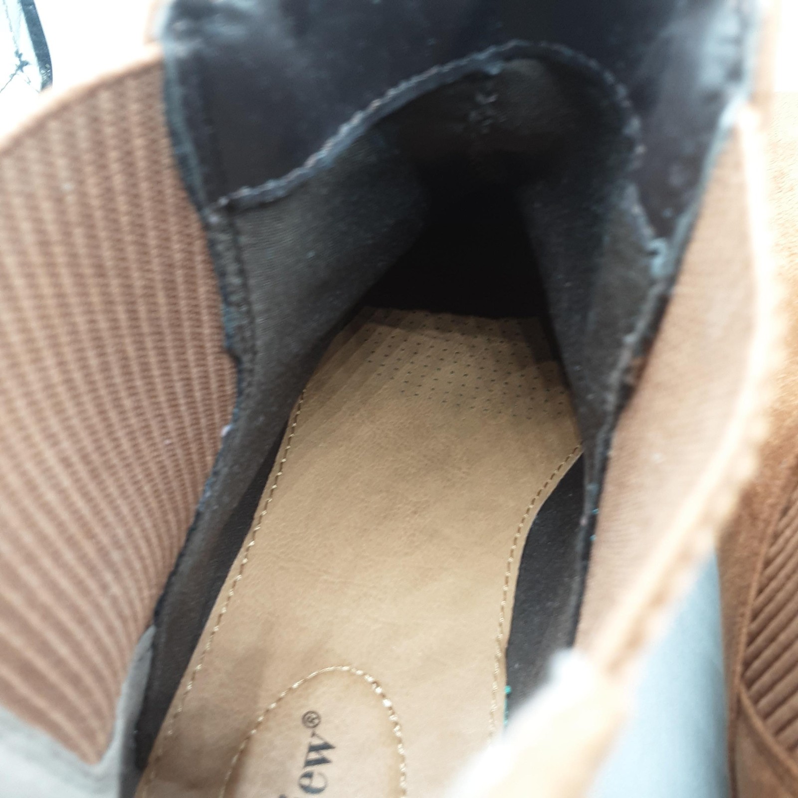 Comfortview Boots Womens 10M Brown Suede Ankle Booties Zip Back Casual Shoes