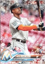 Lewis Brinson 2018 Topps Holiday #HMW108 Rookie Miami Marlins