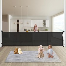 200 Inch Retractable Baby Gate Extra Wide Child Safety Gate