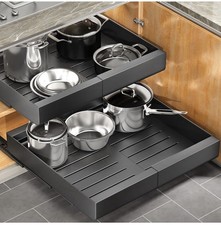 Kitstorack Pull out Cabinet Organizer, Expandable 12"-20" Heavy Duty Slide