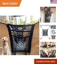 Upgraded 3-Layer Seat Back Net Bag: Versatile Storage for Pets and Essentials