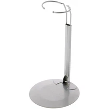 Plymor DSP-70S Silver Doll Stand, fits 12 - 17 inch Dolls or Action Figures