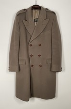 ALKIT CROMBIE VTG Double Breasted British Military Over Coat | Taupe | P2P 23?