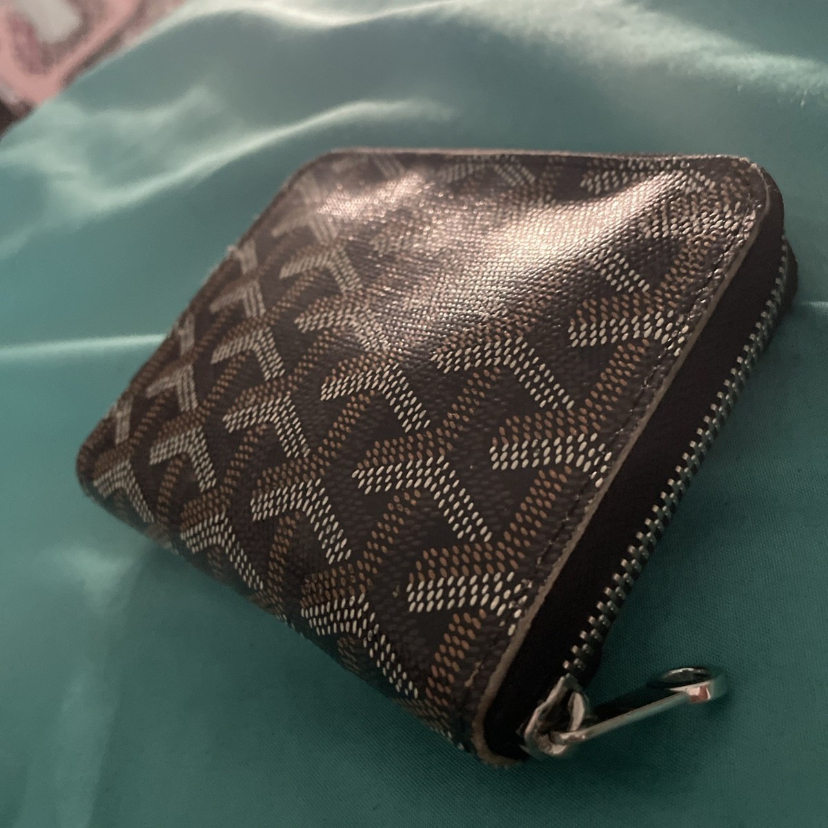 Goyard ZIP Wallet ブラック/ブラウン Goyard Black Matignon Zip Around Wallet GM - Ann's Fabulous