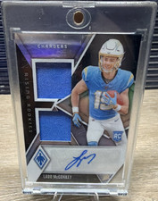 2024 Panini Phoenix Rising Rookies Patch Auto Silver Ladd McConkey Chargers /125