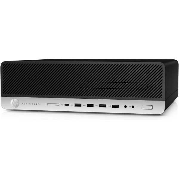 HP EliteDesk 800 G4 SFF Intel i5-8500 3.0 GHz 8GB DDR4 256GB SSD W10P Desktop BK - Image 2 of 4