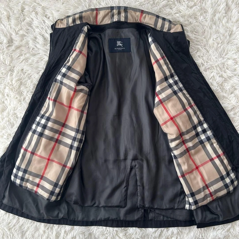 Abrigo Burberry London Balmacaan con forro a cuadros Nova hecho en Japón Foto 2 de 4