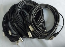 5 x XLR Mic Leads 6 Metre – Durable Audio Cables with Rewireable Connectors