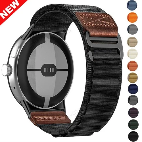 Nylon Loop Sport Band Strap For Google Pixel Watch 4 3 2 1  41mm 45mm Wristband