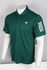 Adidas Men's Golf Polo 3 Stripe Sleeve Short Sleeve Shirt College Green ADVR0822