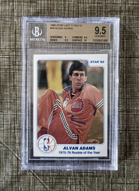 1985 Star Last 11 ROY's #10 Alvan Adams  BGS 9.5, POP 7, none higher!