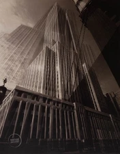 VTG Edward Steichen Architecture Maypole Empire State Engraving 1932 Mat 14x17