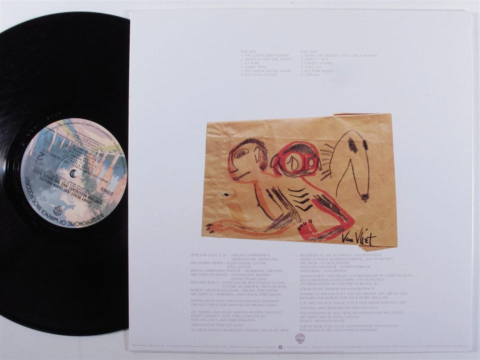 CAPTAIN BEEFHEART & THE MAGIC BAND Shiny Beast WARNER BROS LP NM 180g reissue a - Image 2 of 2