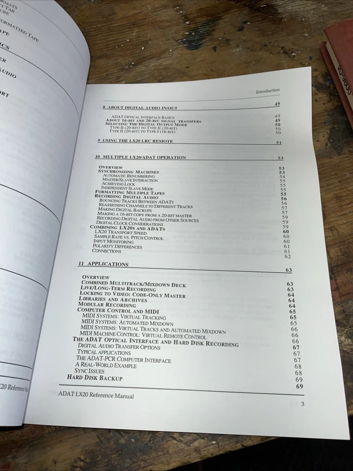 Alesis LX20 ADAT Type II 20-Bit Digital Audio Recorder Reference Manual - Image 4 of 4