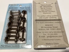 ReBoxx-4 36" HO Semi-scale wheels sets, 1.015" Axle Length, 12/ Pkg, NMRA RP-25