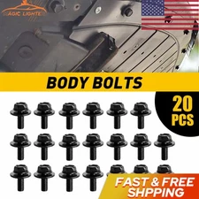 40X Car Body Bolts Fastener Screw Fender M6-1.0x 16mm Long-10mm Hex- 17mm Washer