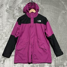 The North Face DryVent Hooded Jacket Youth Size L 14/16 Purple Waterproof Lined