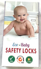 Eco Baby Safety Locks 12-Pack Cabinet Protection Child Proof Accessories
