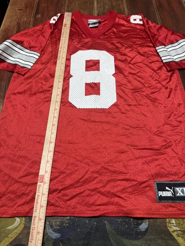 Vintage Puma Ohio State Buckeyes Football Jersey Size Youth XL Made In USA NCAA - Picture 6 of 9