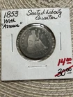 1853 Seated Liberty Quarter 25C RAYS ARROWS 90% Silver US Coin Silver