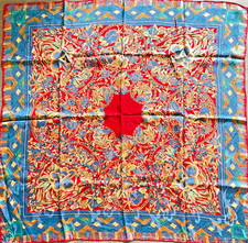 Foulard/Shawl/Schal★GHERARDINI★Italy-roulotté★Silk SCARF schal carré seide seta