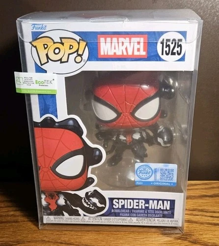 Funko Pop Marvel Spider-Man #1525 Symbiote GameStop Exclusive With Protector
