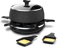 Tefal Elektrischer Raclette-Grill + Fondue-GeräT, FüR 6 Personen, 850W, RE12C8