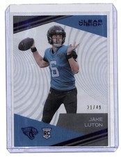 2020 Panini Chronicles Jake Luton Clear Vision 21/49 purple rookie card Jaguars
