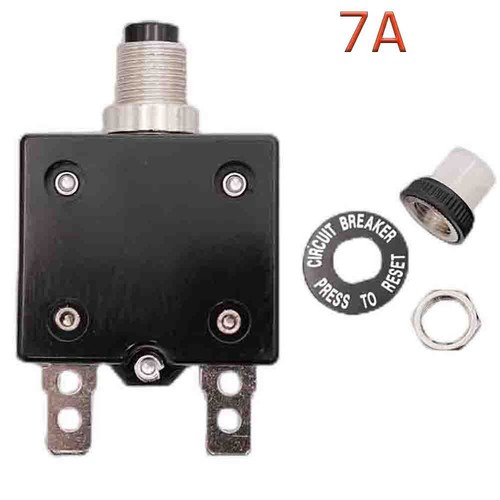 Universal Push Button Thermal Circuit Breaker 12-50V DC 125-250V Volt AC 3-50 A - Picture 56 of 63