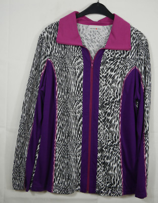 Wunderschöne Leichte HELENA VERA Stretch Sweatshirt Jacke Größe 44/46 NEU!