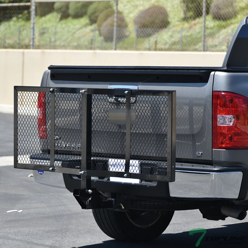 Topline 59" Mesh Foldable Trailer Hitch Cargo Carrier Tray For Lincoln - Black Foto 2 de 4