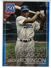 2019 Topps 150 Years of Baseball Blue #96 Jackie Robinson (Dodgers)
