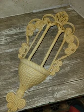 Vintage Off White Home Interiors Homeco Mcm Retro Hanging Wall Planter