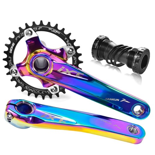 MTB Bicycle Integrated Crankset 104BCD 170mm Crank Chainring 32/34/36/38T - Picture 43 of 44
